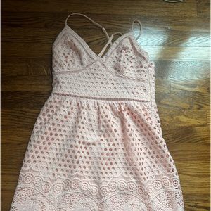 Abercrombie and Fitch light pink patterned cupcake dress